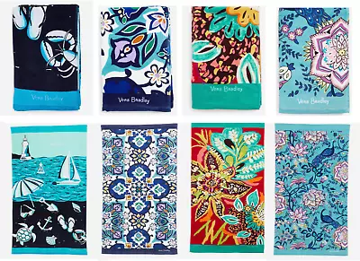 Vera Bradley Oversized Beach Pool TOWEL 33 X66  CHOOSE Your PATTERN (New&Sealed) • $29.95