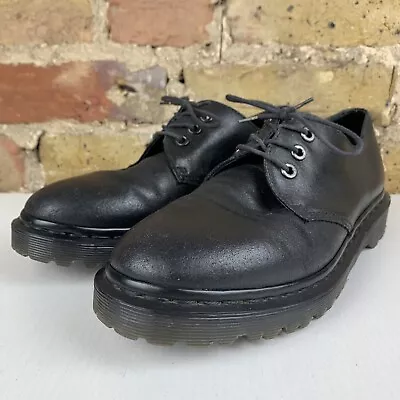 Dr Martens 1461 Immanuel Black 3 Eye Leather Women’s Smart Shoes Size UK 6 • £40