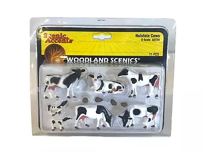 A2724 Woodland Scenics O-Scale Holstein Cows W/Cow Patties - Sealed • $28.95