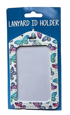 Lanyard ID Holder Case - Watercolor Butterflies • $8.38