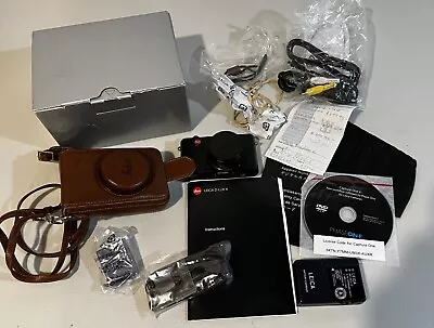 Leica D-LUX4 10.1MP Compact Digital Camera Black W/ Leather Case Extras 18352 • $499.99
