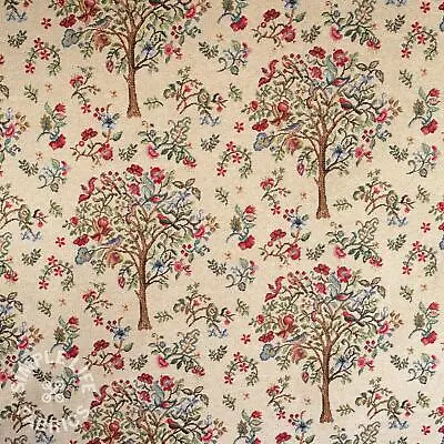 Trees And Birds Tree Of Life Morris-style Tapestry Fabric - Per Half Metre • £6.80