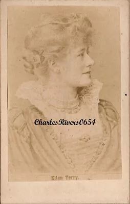 Cdv Actress Ellen Terry As Beatrice In Shakespeare Much Ado About Nothing #b018 • £9.50
