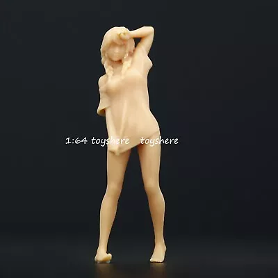 1/64 1/43 Model Cute Girl Unpaint Figure Fit Diorama Sand Table077 • $11.50