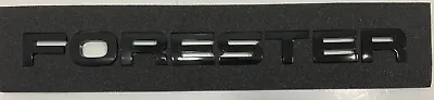 Fits Subaru Forester Gloss Black Vinyl Decal Sticker Emblem 9.3/4x7/8 • $29.99