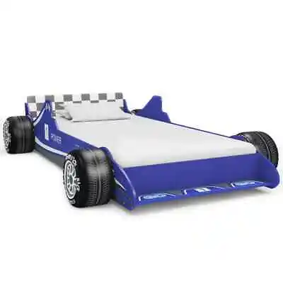 Children Kids Bed Race Car Bed Fun Kids Blue Red Low Kids Bed 2 Sides Sturdy MDF • £186.94