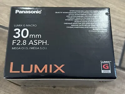 Panasonic Lumix G Macro 30mm F/2.8 ASPH. MEGA O.I.S. Lens With UV Filter NEW • $244