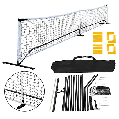 Pickleball Net Set With Court Marker Carry Bag For Vollyball Bedminton Tennis • $58.58