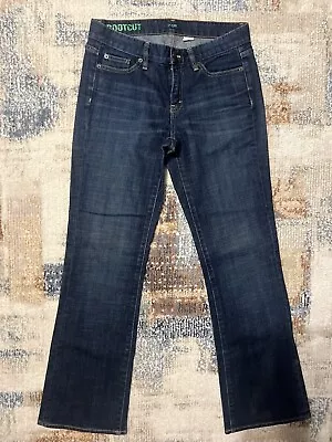 J Crew Size 29 Short Bootcut Dark Wash Stretch Denim Slimming Flattering Jeans • $15.89