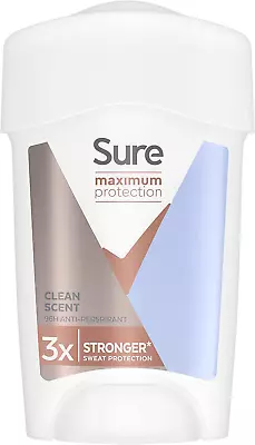 £4.83 • Buy Sure Maximum Protection Clean Scent 96h Protection Deodorant Anti-perspirant For