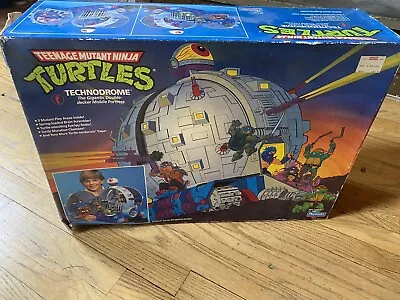 Vintage 1990 Teenage Mutant Ninja Turtles Technodrome BOX ONLY TMNT • $400