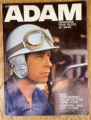 Adam Magazine . July 63. Le Mans. Charlie Chaplin. Pearl Divers. Mens Fashion.  • £60