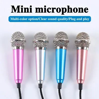 3.5mm Mini Microphone Vocal Tiny Microphone Mic For IPhone Mobile Phone Portable • $8.22