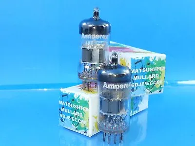 Matsushita Mullard Amperex 6dj8 Ecc88 Vacuum Tube 1978 Matched Pair Sweet Tone • $62.84