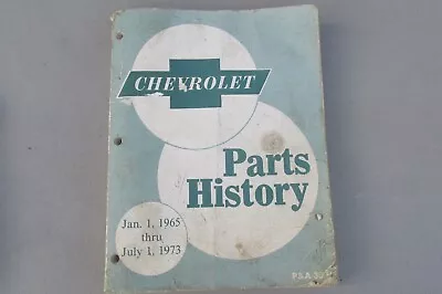 Original Chevy Parts History Catalog 1965-1973 Chevelle Nova Camaro • $39.99