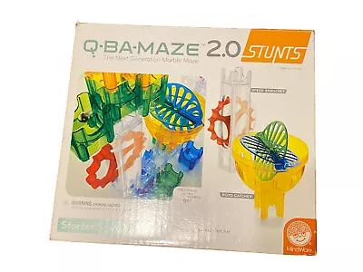 Q-BA-MAZE 2.0 Starter Stunt Set MindWare Marbles Next Generation Game-read • $14.99