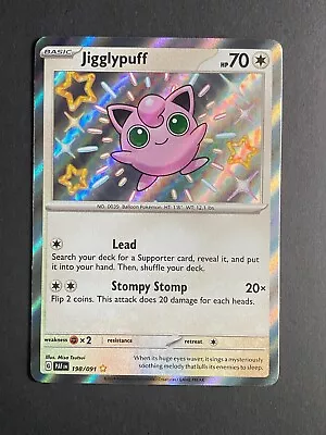 Pokémon Paldean Fates Jigglypuff 198/091 - Shiny Rare • $0.99