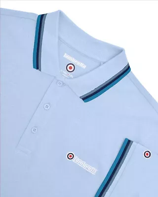 Lambretta Mens Polo Shirt Tripple Tipped Lambretta Polo Shirt Mod/Ska M-4XL • £19.99