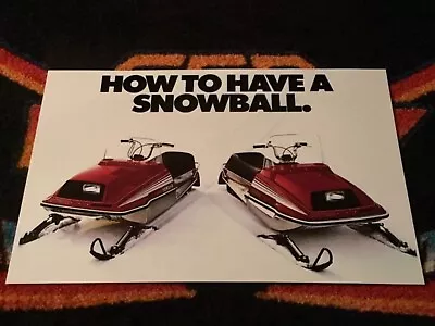 🏁 ‘79 YAMAHA ENTICER 250 & 340 Snowmobile Poster Vintage Sleds  ((SNOWBALL.)) • $21.88