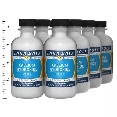 Calcium Hydroxide 1 Lb Total (8 Bottles) ACS Reagent Grade Fine Powder • $46.49