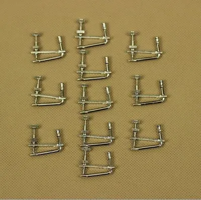 20 Pcs 3/4-4/4 Violin Silver Fine TUNER Fiddle String Adjuster Accessories Parts • $12.34