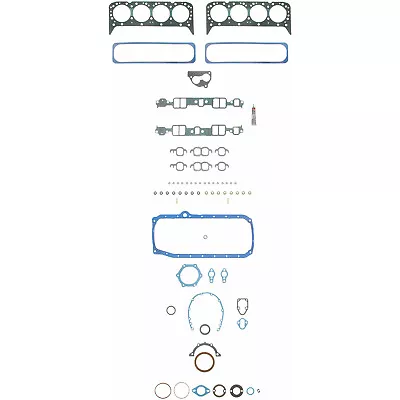 Chevy 350 5.7 Fel Pro Full Engine Gasket Set Kit Head Intake Oil Pan 1987-1996 • $146.99