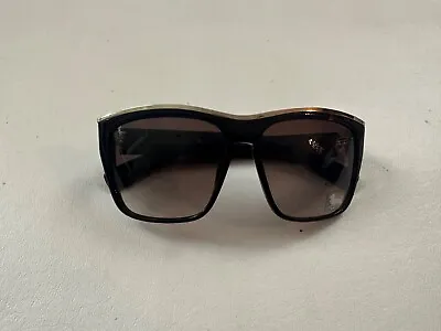 MODERN AMUSEMENT 33's Cl Tart BROWN FRAME WITH SILVER ACCENTS  SUNGLASSES • $29.99