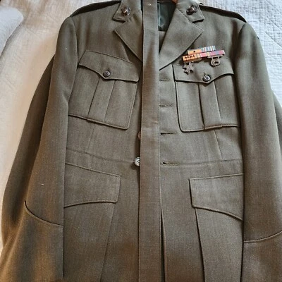 $324.95 • Buy WW2 USMC MARINE CORPS GUADALCANAL LIEUTENANT UNIFORM With RIBBONS AND PINS NAMED