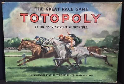 Vintage Totopoly Horse Racing Game By Waddingtons • £4.99