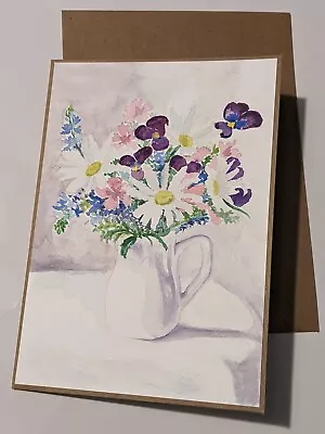 Handmade Watercolour Greetings Card • £2