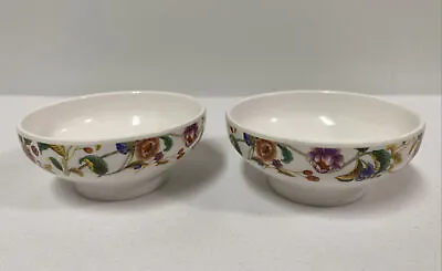Vintage ShunTa Melamine Ware Floral Mini Dipping Condiment Rice Bowls-Set Of 2 • £7.70