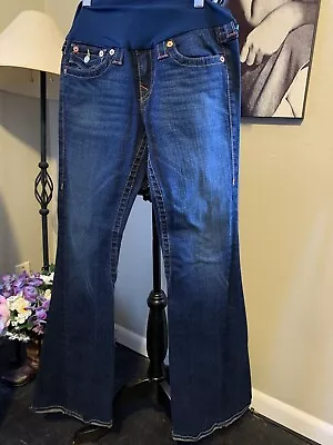 True Religion Pea In Pod Collection Maternity Jeans Low Bootcut Sz 29 • $39.99