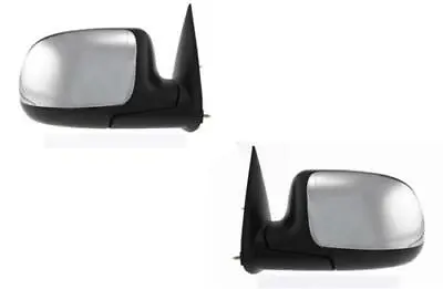 Chrome Manual Mirrors For 1999-2006 Chevy Silverado GMC Sierra Truck Pair • $99.95