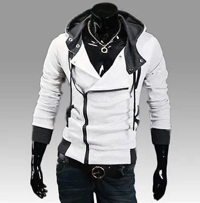 Unisex Casual Slim Fit Stylish Jacket Ziper Hoodie College Blazer New USA Seller • $29.99