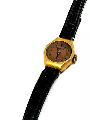 Vintage Art Deco SWISS MADE ROAMER Copper Dial Wind Up LADIES WATCH • $42