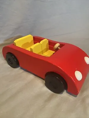 $31 • Buy Ryans Room Red Family Car *RARE* Wooden Doll House Furniture
