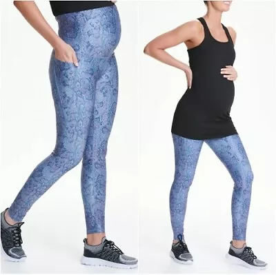   BNWT Matalan Maternity Souluxe Print Gym Yoga Leggings Size 10 Size 12 (ST353) • £6.99