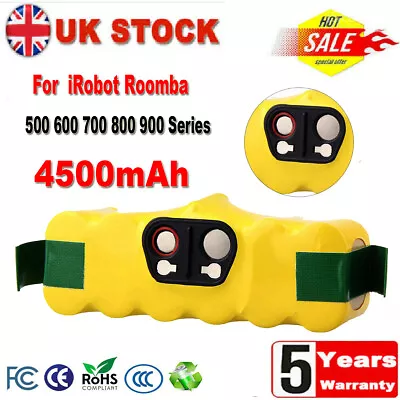 4500mAh Replacement NI-MH Battery For IRobot Roomba 500/600/700/800/880 Series • £20.98