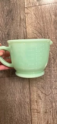 Jadeite Green Reproduction Depression Style Glass Measuring Cup • $28