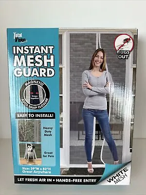 Instant Mesh Screen Guard Large 39 X82  Total Vision White NEW Keep Bugs Out • $15.99