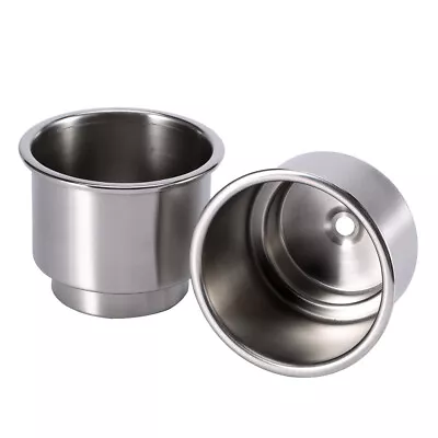 Hot Car 2Pcs Stainless Steel Cup Drink Bottle Holder Part For Marine Boat RV • $17.36