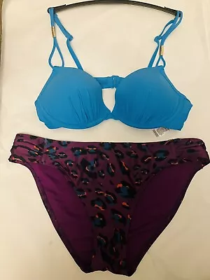 Marks And Spencer Bikini Set Size 34d Top 10 Bottom NEW • £12.99