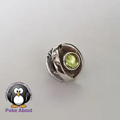 Genuine Pandora Peridot Green Eye Silver Charm 790127 • $39
