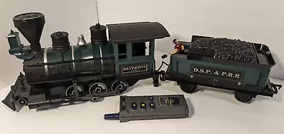 RARE 49 Mhz Scientific Toy G Gauge SILVERNITE ENGINETENDER & REMOTE Eztec Train • $69.95