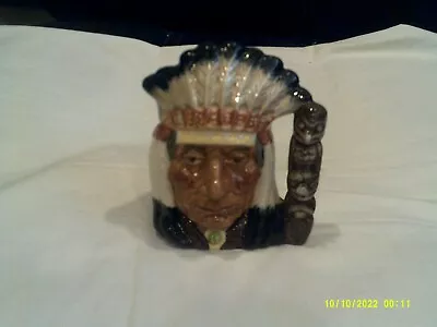 Vtg. Royal Doulton North American Indian Med. Size-#D6614-4.5  High-1966 • $4.20