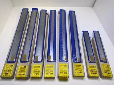 $106.25 • Buy 8 Different NOS Rabone Chesterman UK Made Rules 12  And 6  Rigid & Flexible