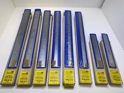 8 Different NOS Rabone Chesterman UK Made Rules 12  And 6  Rigid & Flexible • $106.25