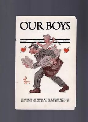 Original Antique Magazine Cover By J.C. Leyendecker 1912 OUR BOYS Magazine • $10.50