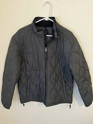J Crew Quilted Puffer Jacket Women’s Sz M Coats Full Zip Pockets Cold Weather • $23.42