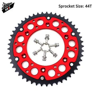 KKE Rear Sprocket Hybrid 44T For HONDA CR125R 250R CRF250R CRF250X 450R 450X Red • $59.99